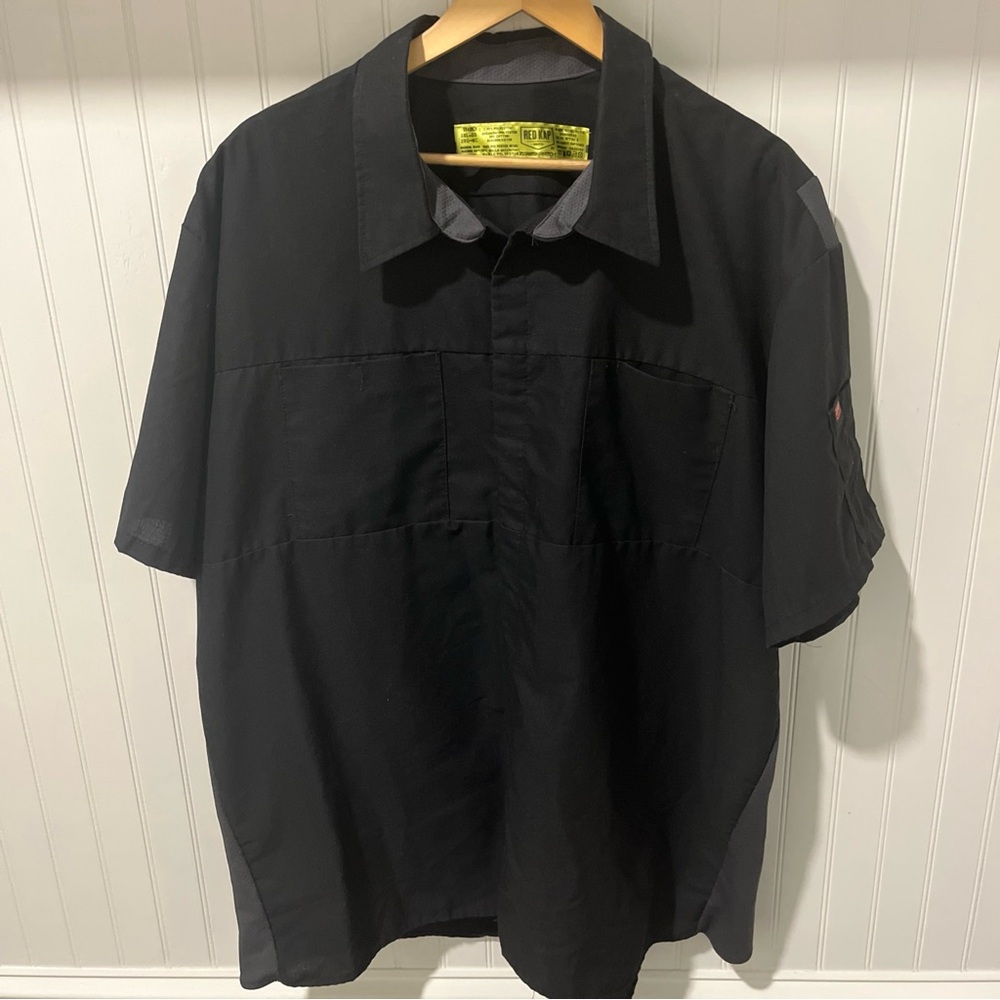 Red Kap Men's Short Sleeve Performance Plus Shop Shirt w/Oilblok Technology 3XL